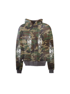 Vintage Camo & White Skater