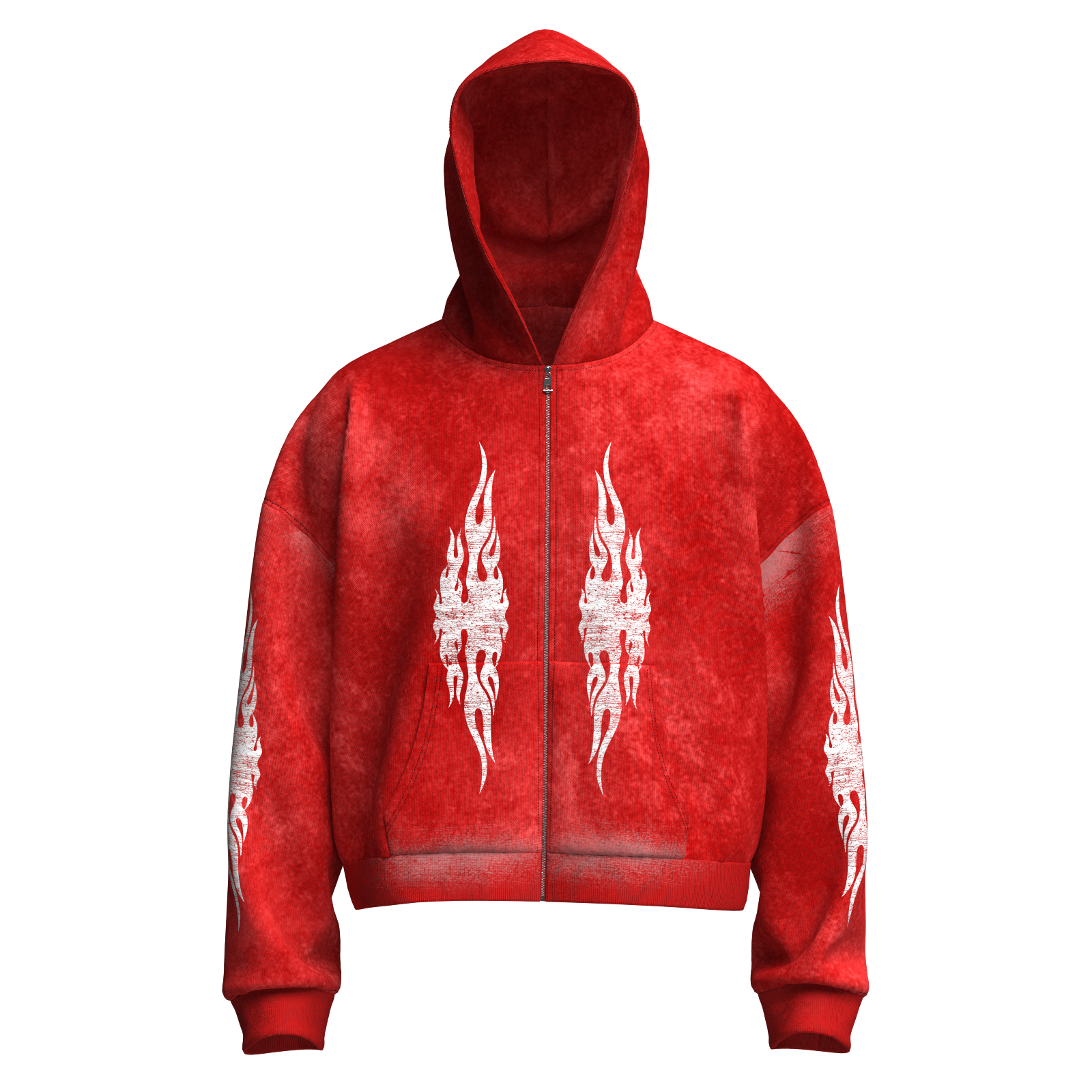 Vintage Red Wash & White Skater